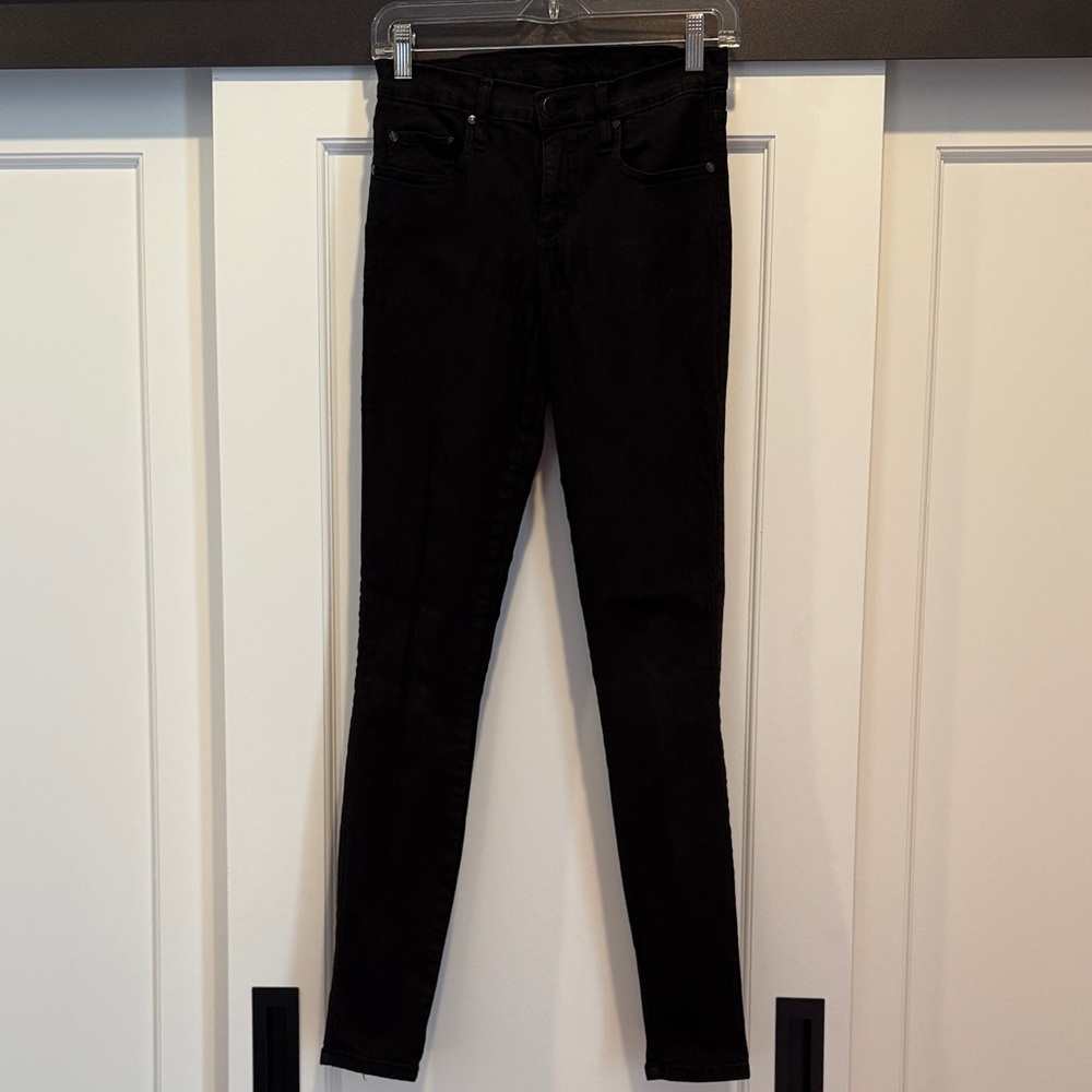 Nobody Geo Skinny Black Jeans Size 28 Mid Rise Skinny Leg
